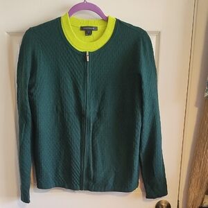 Green Juniper Textured Women's Jacket. Ann Taylor factory.